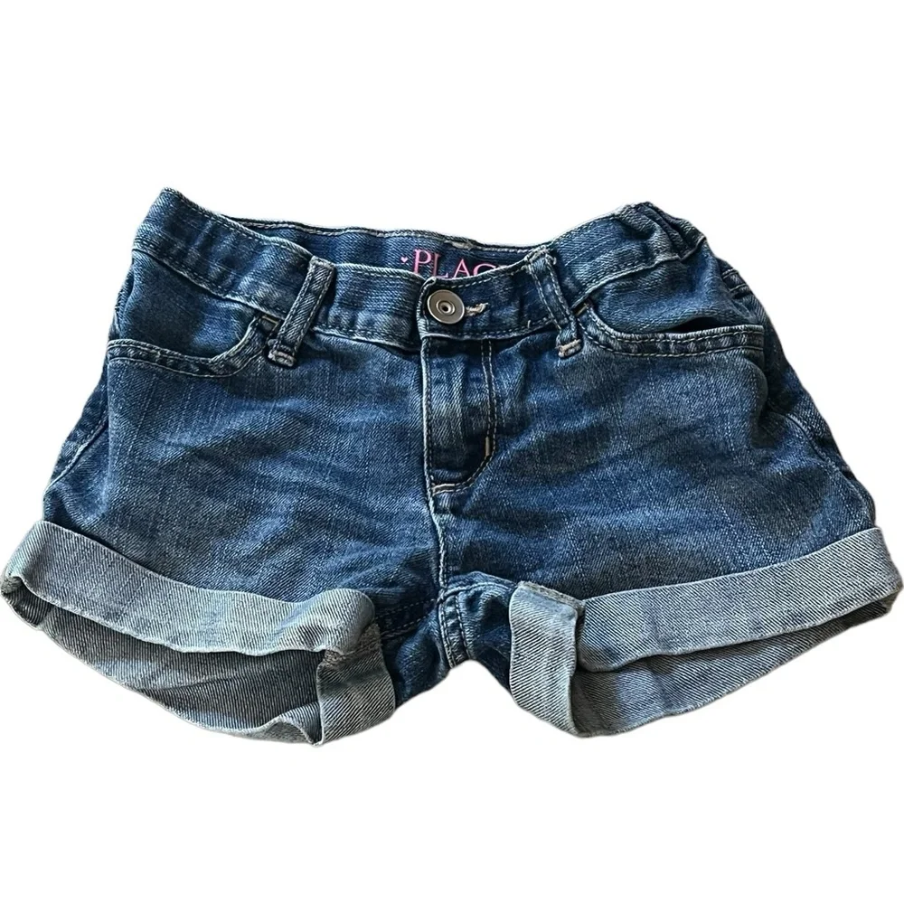 The Children’s Place | Cuffed jeans shorts adjustable waist girl’s size…